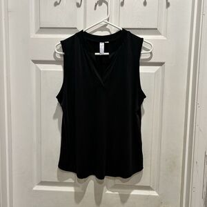 Alya Tank Top Black Lyocell Blend Women's‎ Size Large Minimalist Capsule